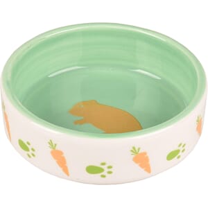 Matskål smådyr Aila hvit,grønn 8,5cm 100ml