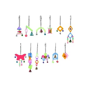 Fugleleke Acryl Hanger Mini  i flere former og farger