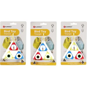 Fugleleke Delta Triangel assortert 11x2x16cm