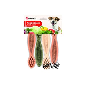 Veggie toothbrush 12,5cm 4pk mix