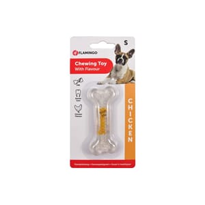 TPR Bone Transpa Chicken flavour 8cm