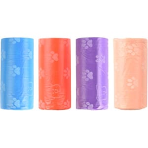 Poop bags paw mix 4x15pk