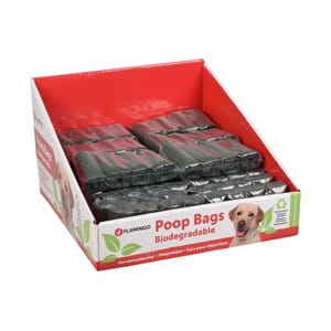 Poop bags bio green display 4x15pk