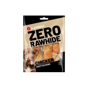 Zero Rawhide Knutebein m/Kylling 10cm 3stk 120g