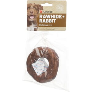 R'Hide Ring With Rabbit 10cm
