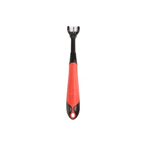 Tootbrush Kerber soft grip black/red 20cm
