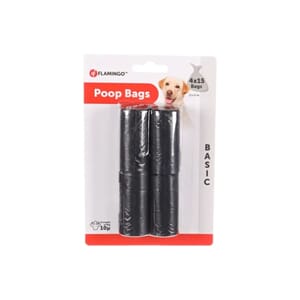 Poop bags basic black 4x15stk