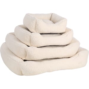 Hundeseng Felpa rect, Hvit 100x80x25cm Fluffy