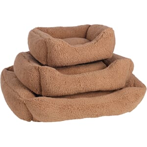 Hundeseng Felpa rect, Mocca 50x40x18cm Fluffy
