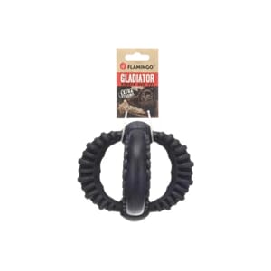 Hund Gladiator Gummiball Sort 16,5x16,5x14,1cm