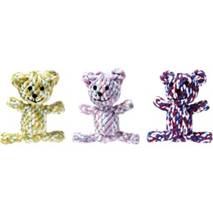 Hundeleke DT Cotton John Bear Multicolor 13cm Ass.
