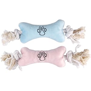 Puppy -Plush Bone with rope