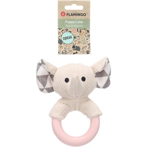 Hundeleke Valp Fabbo Elefant m/ring 12,5x9,5x17cm