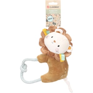 Hundeleke Valp Kobe Lion m/Tau Brun 26x8x26cm