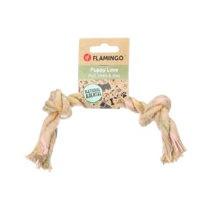 Hundeleke Valp Luro Brun Tau m/knuter S 22x4x4cm