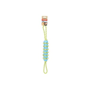 DT Tofla  Pull Rope m/TPR Stick Blue/Yellow 55x5x5cm