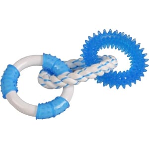 TPR denta toy ring with rope