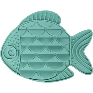 Slikkematte Nunu Fisk Turkis 30,5x24cm