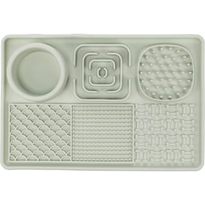 Slikkematte Pengu Light Green 30,5x20,5 cm