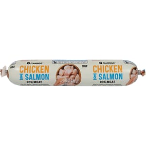 Hundepølse m/ Chicken & salmon 400gr