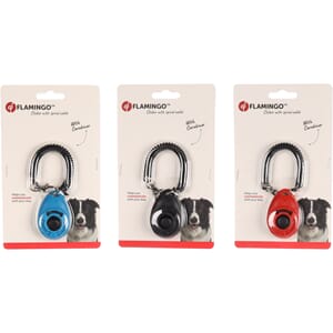 Clicker m/spiral snor 6cm mix farge