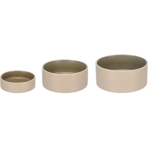 Hundeskål  Anca Rund Beige/Orange 16x6cm 800ml