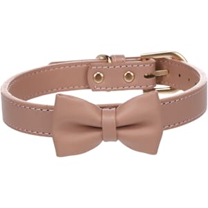 Halsbånd m/sløyfe Nela Pink S / M 31-39cm 20mm