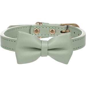 Halsbånd m/sløyfe Nela Mint green XS / S 24-30cm 15mm