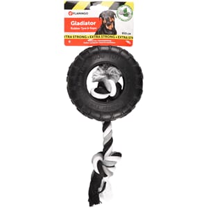 DT Gladiator Tyre+Rope Black 15cm ekstra sterk gummileke