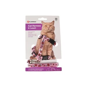 Kattesele ziggi flower pink 20-35cm