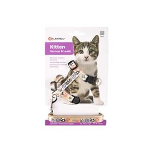 Kattunge sele Topo mause hvit 20-35cm