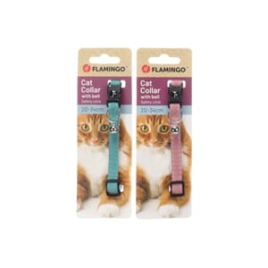 Kattehalsbånd Elfi mix farge 20-34cm