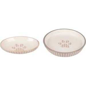 Katteskål Mylo Oval beige 90ml 13cm