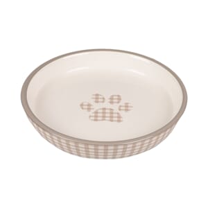 Matskål katt mylo ceramic beige/white 180ml 15cm