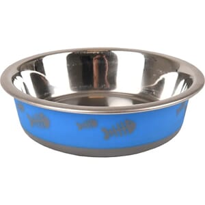 Katteskål stål blå XS 225ml 12,3cm
