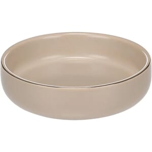 Mat & Drikkeskål Eram Rund Beige 12x3cm 200ml