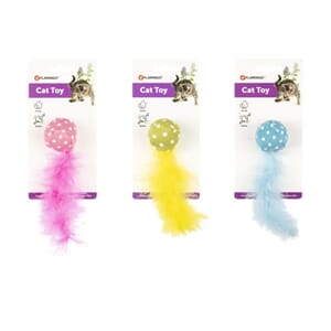 CT Polka Ball multi ø4cm ass. m/fjær