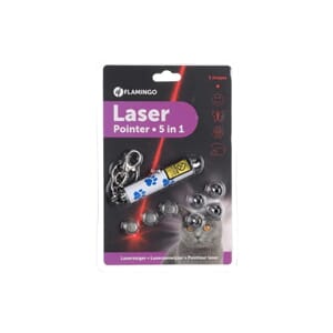 Katteleke Laser Pointer 5 Ulike Former Hvit