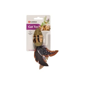 Katteleke Jungle presset catnip mus sort og brun