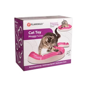 Katte Moggy tunell  m/ball pink&white