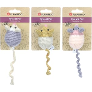 Katteleke Wolo Mouse Flere Farger 16x4,5x4,5cm Ass.