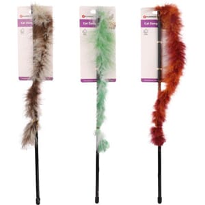 CT Cat Dangler Boaz Long Feather 54cm Ass.