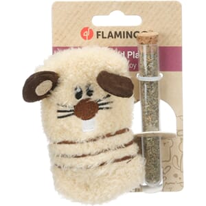 Tucca Mouse beige m/ Catnip pulver 11cm
