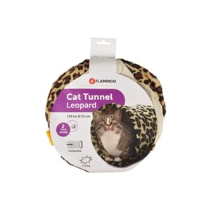 Katt Tunnel Leopard 130x25cm