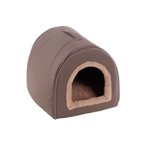 Kattehule kenzie home-zipper taupe 38x40x36cm