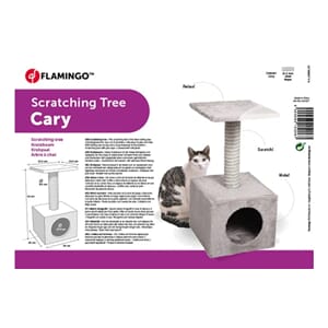 Kloremøbel Cary grå m/hule 30x30x61cm