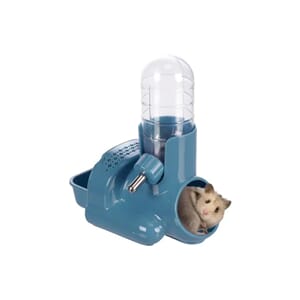Mat og drikke stasjon til gnager hamtaro cyan