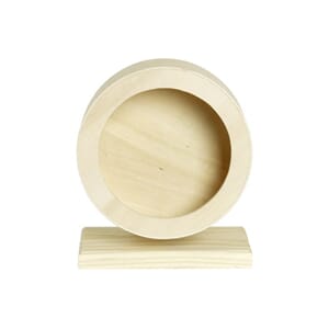 Løpehjul gnager 16cm i tre og kork