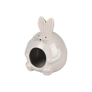 Hamsterhus Hopper keramikk grå 11,5x11,5x14cm